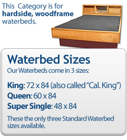 Waterbed Mattress Sizes Chart