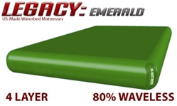 Legacy US-Made EMERALD 200 80% Waveless Waterbed Mattress