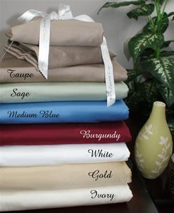 1000 TC Egyptian Cotton Waterbed Sheet Set Solid Colors