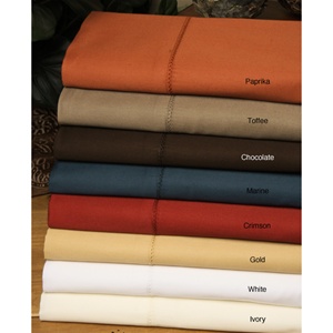 350 TC Egyptian Cotton Solid Colors Waterbed Sheets