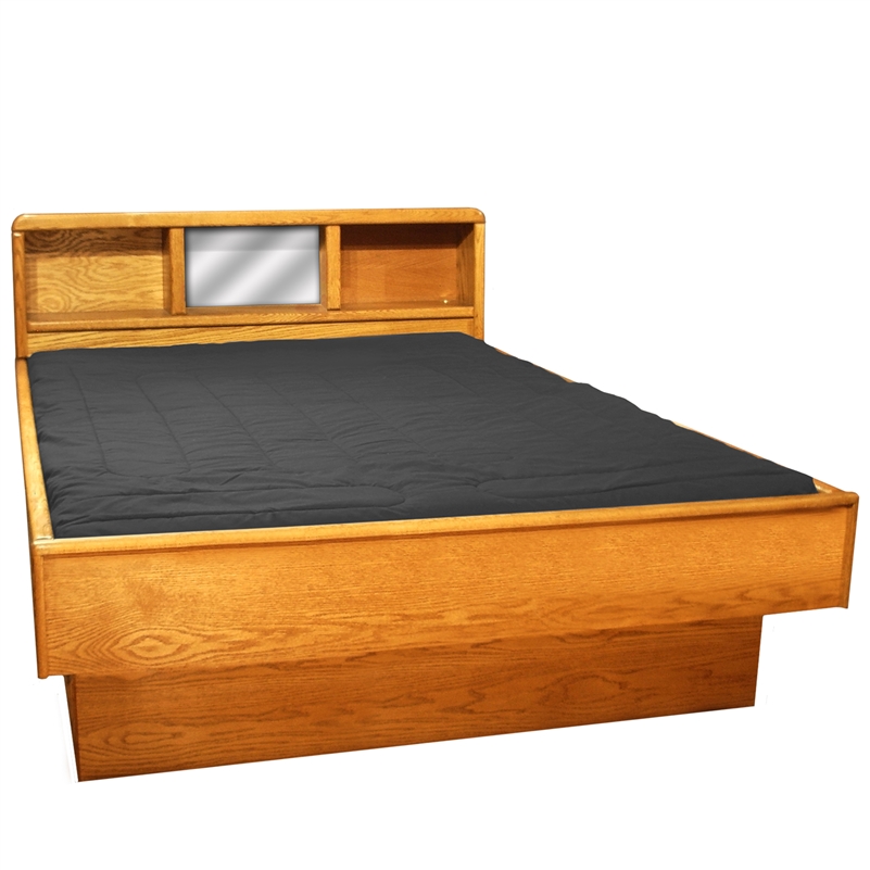 Tulip Headboard Wood Frame Waterbed, How To Make A Waterbed Frame