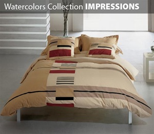Watercolors Collection 3 Piece Comforter Set IMPRESSIONS