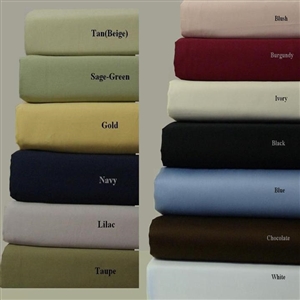 600 TC Combed Cotton Solid Attached Waterbed Sheet Sets