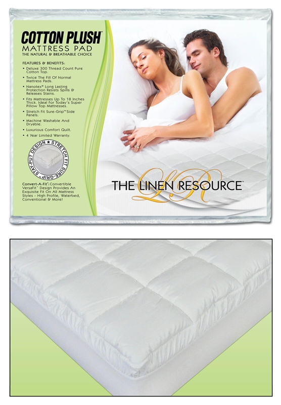 California King Cotton Mattress Pad for King Waterbeds